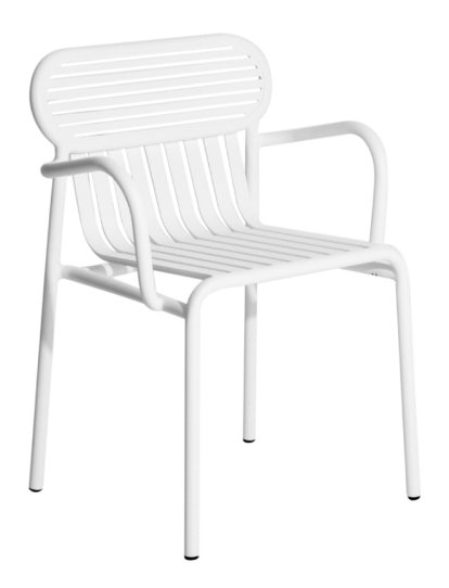 Week-End Chair, With armrests, White