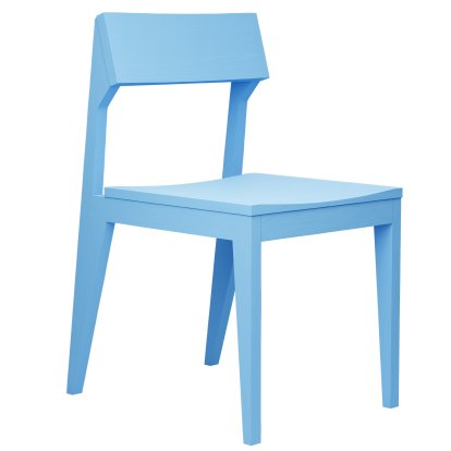 Schulz Chair, Ash sky blue, Unupholstered