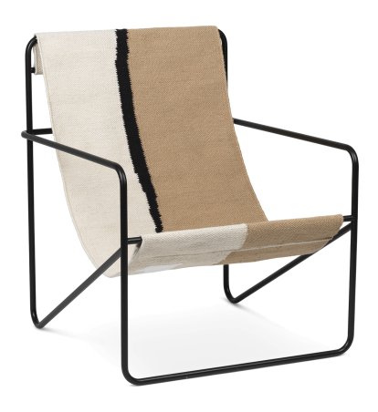 Desert Lounge Chair, Black / soil