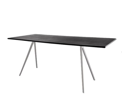 Baguette Outdoor Table, Italian slate, White, 160 x 85 cm