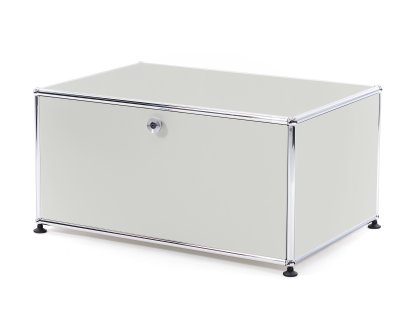 USM Haller Printer Container, 75 cm, Light grey RAL 7035, With feet