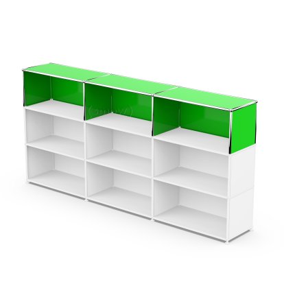 USM Haller Extension Kit Vertical 3, USM green, 35 cm