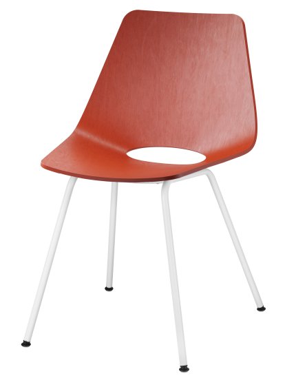 S 661, Rusty red stained beech (TP 239), Pure White (RAL 9010)