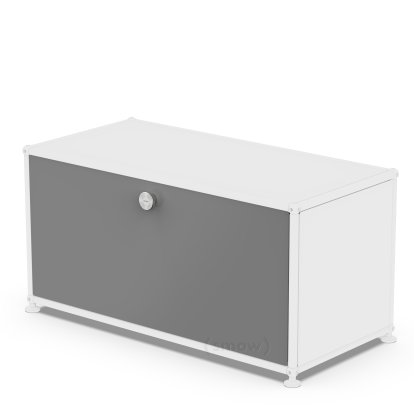 USM Haller Drop-down Door for USM Haller Shelves, 75 cm x 35 cm, Mid grey RAL 7005