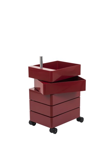 360° Container, 720 mm (5 shelves), Bordeaux