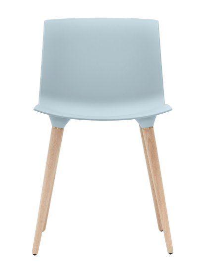 TAC Chair, Ice-blue (mat), White pigmented oak