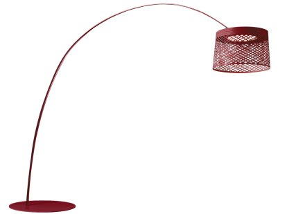 Twiggy Grid Floor Lamp, Crimson