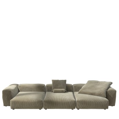 Vetsak Sofa Set 5, Cord velours - Khaki, With cushions