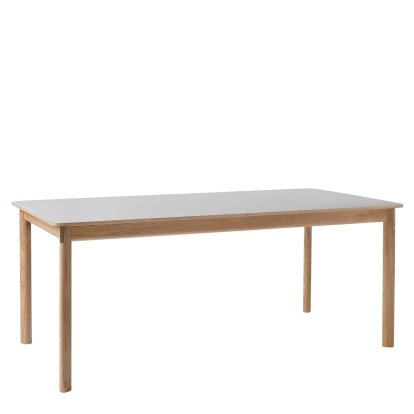 Patch Dining Table, Oiled oak / Fenix Beige Arizona