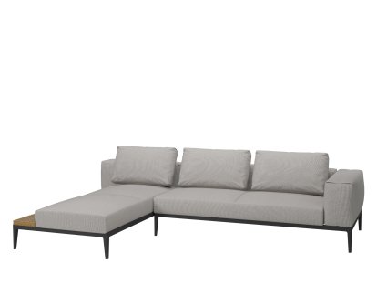 Grid Lounge Sofa, Right armrest, Seagull, With waterproof cover