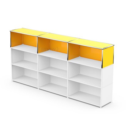 USM Haller Extension Kit Vertical 3, Golden yellow RAL 1004, 35 cm