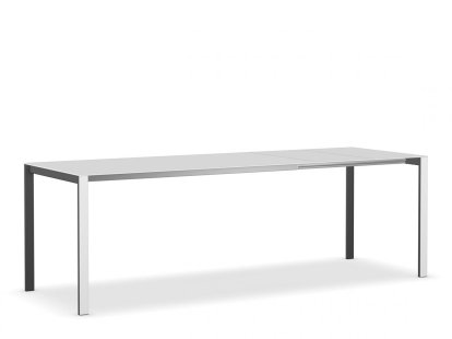 Thin-K Dining Table, White, Black