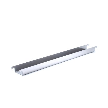 Cable Trough for Eiermann Table Frames, For table frame 110 cm (Eiermann 1), Chrome finish