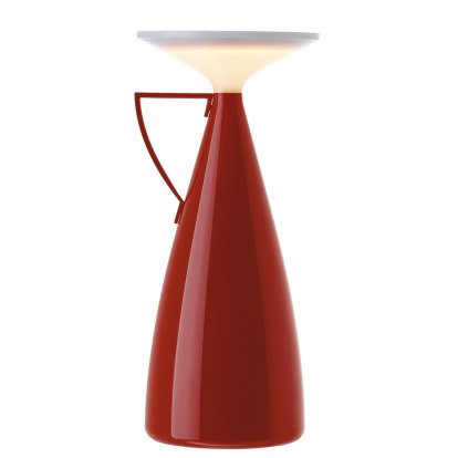 Camomille Portable Lamp, Lacquered, Burgundy