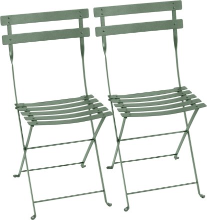 Bistro Folding Chair Set of 2, Cactus