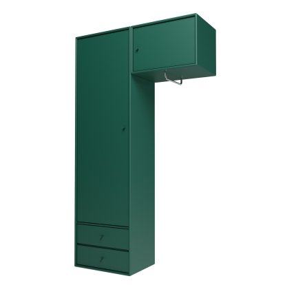 Attire II Wardrobe, Pine, Suspension rail