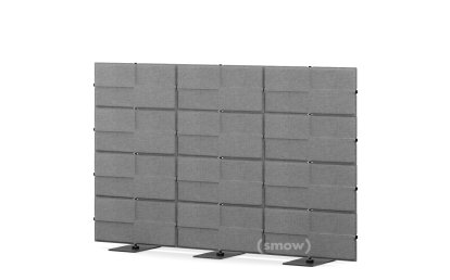 USM Privacy Panels Acoustic Wall, 2,25 m (3 elements), 1,44 m (4 elements), Anthracite