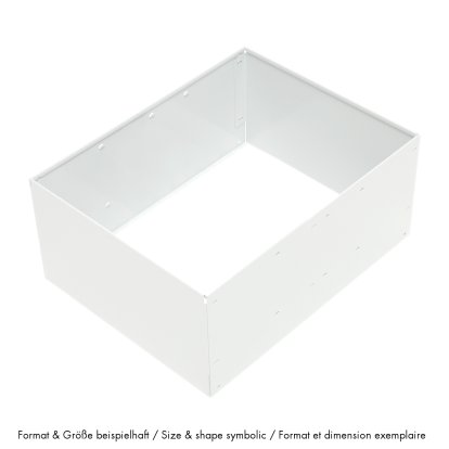 USM Metal Box Insert for USM Haller Extension Door, 50 x 50 x 35, Pure white RAL 9010