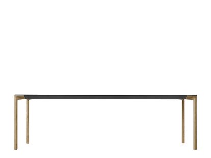 Boiacca Wood Dining table, 240 x 100 cm, Brushed black oak, Black 