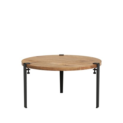Tiptoe Side Table Brooklyn, Reclaimed oak, Graphite black