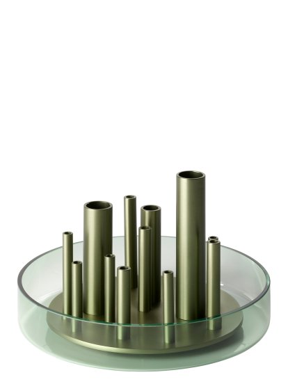 Ikeru Vase, Ø 19 x H 13 cm , Forest Green