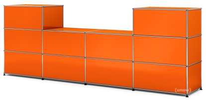 USM Haller Counter Type 3, Pure orange RAL 2004, 50 cm