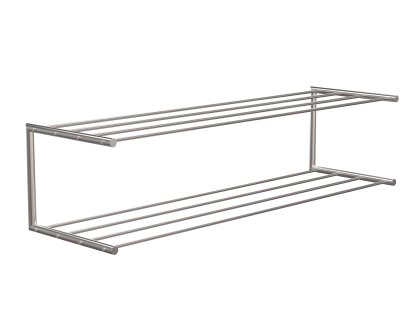 Nova Shoe Rack, W 101,9 x D 30 cm , Brushed stainless steel