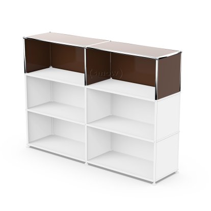 USM Haller Extension Kit Vertical 2, USM brown, 35 cm