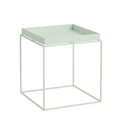 Tray Tables, H 40/44 x W 40 x D 40 cm, Soft mint