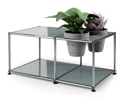 USM Haller Plant World Side Table, Mid grey RAL 7005, Basalt