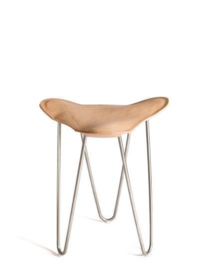 Trifolium Stool, Nature, Stainless steel