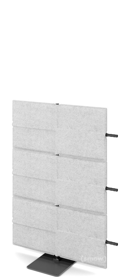 USM Privacy Panels Acoustic Wall Extension, With panel connector (for straight walls), 1,09 m (3 elements), Light grey