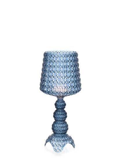 Mini Kabuki Table Lamp, Transparent blue