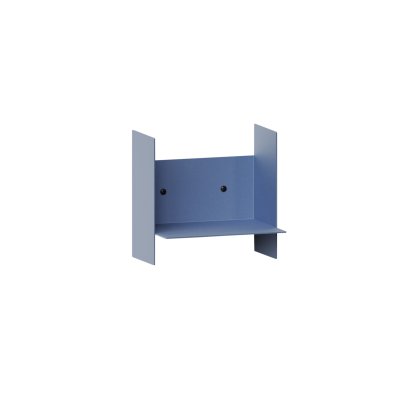 Pli Wall Shelf Classic, 20 cm, Rock blue, Without hooks