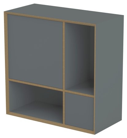 Vertiko Ply Shelf, Version 2, Anthracite, Without base