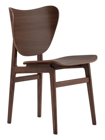 Elephant Dining Chair, Dark smoked oak, Without seat cushion