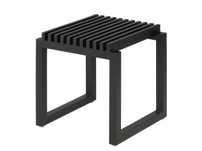 Cutter Stool, Black lacquered oak