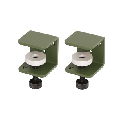 Tiptoe Clamp for Wall Shelves (Set of 2), Rosemary green