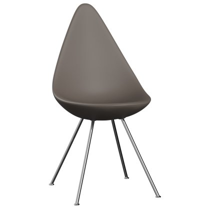 Drop Chair, Deep clay, Chrome