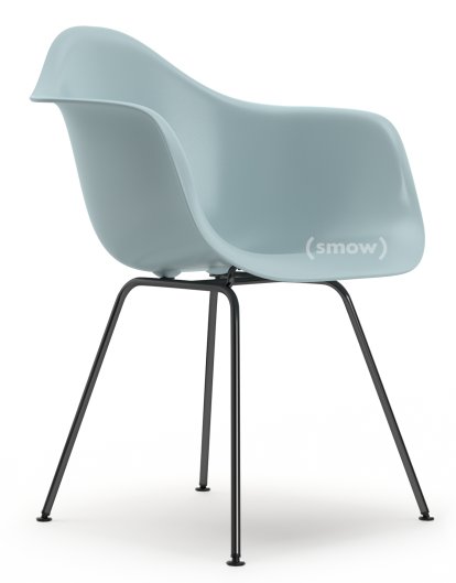 Eames Plastic Armchair RE DAX, Ice grey, Without upholstery, Without upholstery, Standard version - 43 cm, Coated basic dark