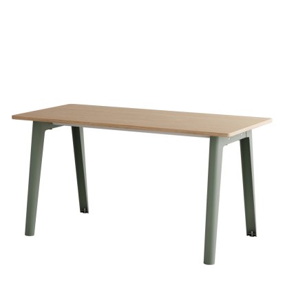 New Modern Desk, Metal/wood, 150 x 70 cm, Without storage module, Eucalyptus grey