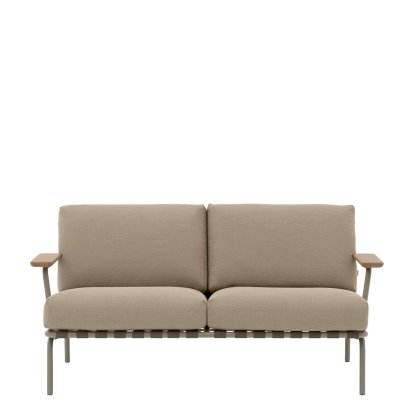 Settle Outdoor 2-Seater Sofa, Taupe, Ribbed Weave 5