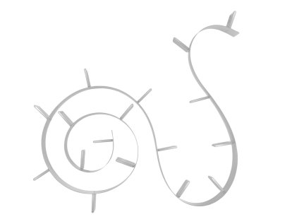 Bookworm Shelf, 17, Opaque, Aluminium