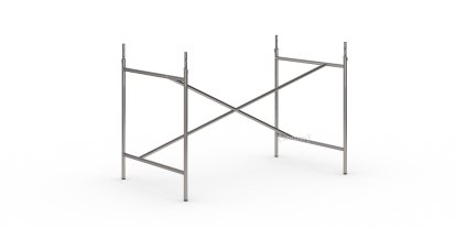 Eiermann 1 Table Frame , Clear lacquered steel, Centred, 110 x 66 cm, With extension (height 72-85 cm)