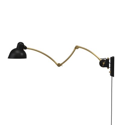 Kaiser Idell 6559-W Wall Lamp, Matt black / brass