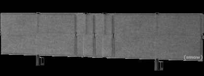 USM Privacy Panels Table Screen, For USM Haller Table classic, 200 cm, Anthracite