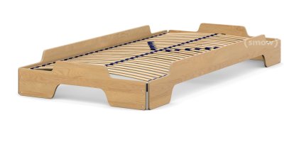Rolf Heide Stacking Bed, 90 x 190, Beech oiled, Solid wood frame