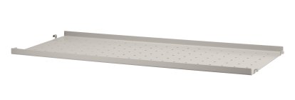 String System Metal Shelf, 78 x 30 cm, Edge shallow, Beige