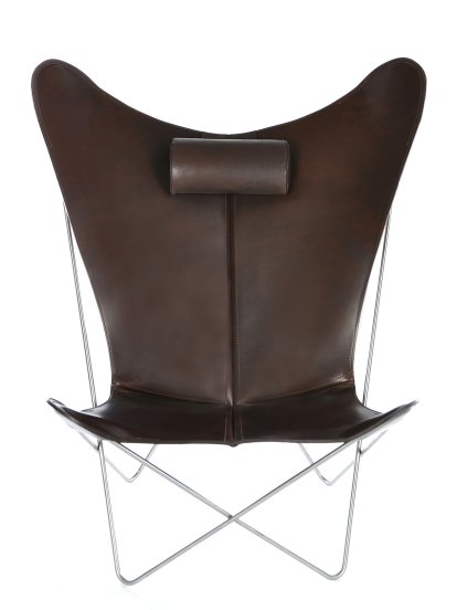 KS Chair, Mocca, Stainless steel