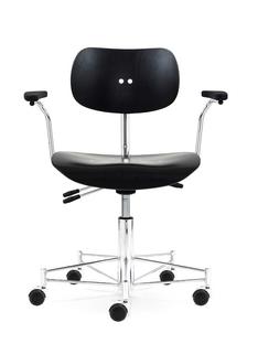 SBG 197 R Without upholstery|Stained beech|Black|With armrests